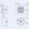 Осевой вентилятор Weiguang YWF4D-630-S-137/70-G 380V 1320rpm 12200 м3/час 2