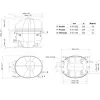 Компресор для холодильника EMBRACO NEU2168U R290 788W (з пусковим реле CSIR) 0