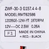 Двигун вентилятора ZWF-30-3 2.5W 12V DC для холодильника 0