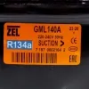 Компресор для холодильника Zanussi ZEL GML140A R134a 140W (з пусковим реле ZNB43-120P15C) 0