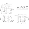 Компрессор для холодильника EMBRACO NEK2134U R290 448W (с пусковым реле CSIR) 0