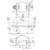 Компрессор для холодильника SECOP (DANFOSS) TL3G R134a 58W (с пусковым реле RSIR/CSIR) 0