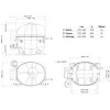 Компресор для холодильника EMBRACO ASPERA NEK6212Z R134a 1318W (з пусковим реле CSIR) 3