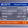 Вакуумний насос з манометром LEETO 2XZ-4А-SV (2 ступ. 226 л/хв.) 0