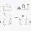 Компрессор для холодильника EMBRACO ASPERA NJ2190E R22 1063W (с пусковым реле CSR) 0