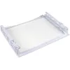 Полиця (нижня) для холодильника Samsung DA97-06440B 470x395mm (скляна, з обрамленням) 1