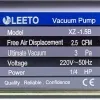 Вакуумний насос LEETO XZ-1.5B (1 ступ. 70 л/хв.) 0