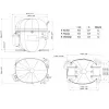 Компрессор для холодильника EMBRACO NT2210GK R404a 1291W (с пусковым реле CSCR) 0