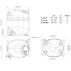 Компресор для холодильника EMBRACO ASPERA NJ6226Z R134a 2973W (з пусковим реле CSR) 2