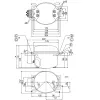 Компрессор для холодильника SECOP (DANFOSS) TL4G R134a 81W (с пусковым реле RSIR/CSIR) 0