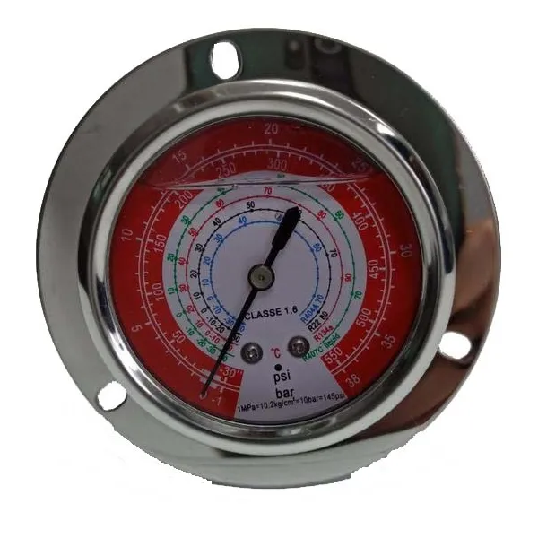 Манометр високого тиску гліцериновий панельний 500B-GF (R-22/134/410)