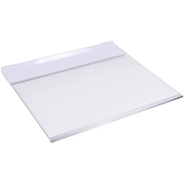 Полка над ящиком для овощей в холодильник Samsung DA97-13550C 480x435mm (стеклянная, с обрамлением)
