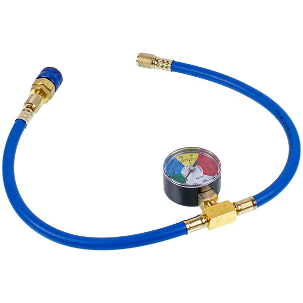 Заправочная муфта (коннектор) с манометром RTM-1382 (без крана) 1/4 SAE