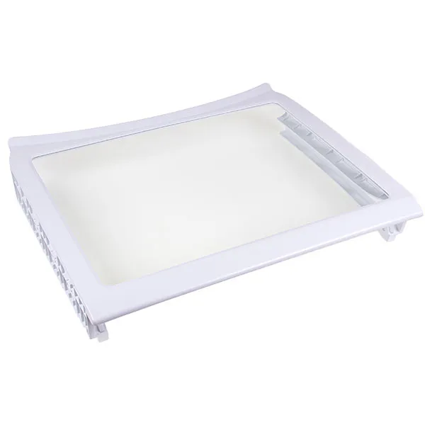 Полиця (нижня) для холодильника Samsung DA97-06440B 470x395mm (скляна, з обрамленням)