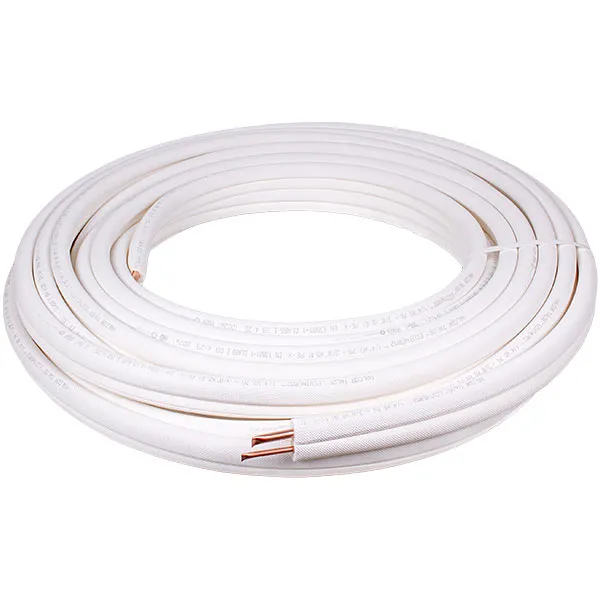 Труба мідна в ізоляції спарка 1/4'' + 3/8'' (бухта 25 м) Halcor (продаж кратно бухті)