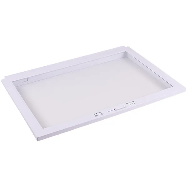 Полка над ящиком для овощей в холодильник Samsung DA97-21093A 500x365mm (стеклянная, с обрамлением)