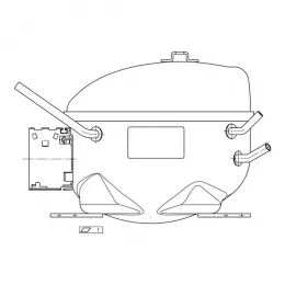 Компрессор для холодильника Electrolux 2425751381 HKK70AA3